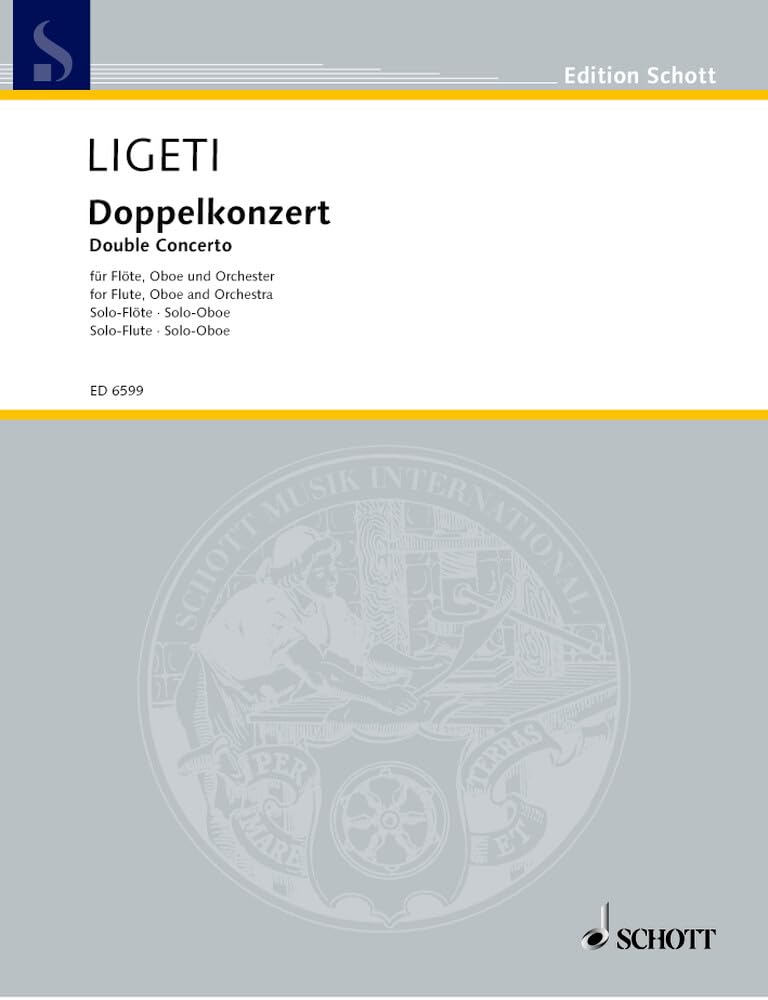 Doppelkonzert: Flöte, Oboe und Orchester. Solostimmensatz. (Edition Schott) Sheet Music