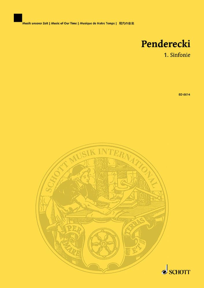 1. Sinfonie: für Orchester. Orchester. Studienpartitur. (Musik unserer Zeit) Sheet Music