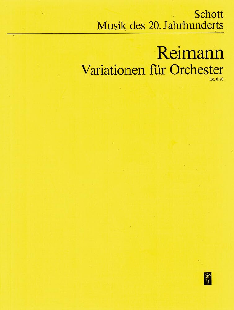 Variationen: Orchester. Studienpartitur. (Musik unserer Zeit) Sheet Music