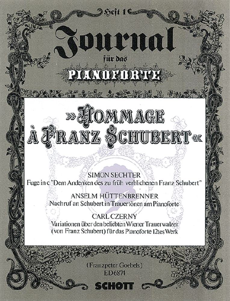 Hommage of Franz Schubert: Numéro 1. piano. book