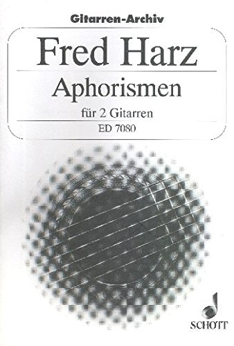 Aphorismen: 2 Gitarren. Spielpartitur. (Kreidler Gitarren-Studio) Sheet Music