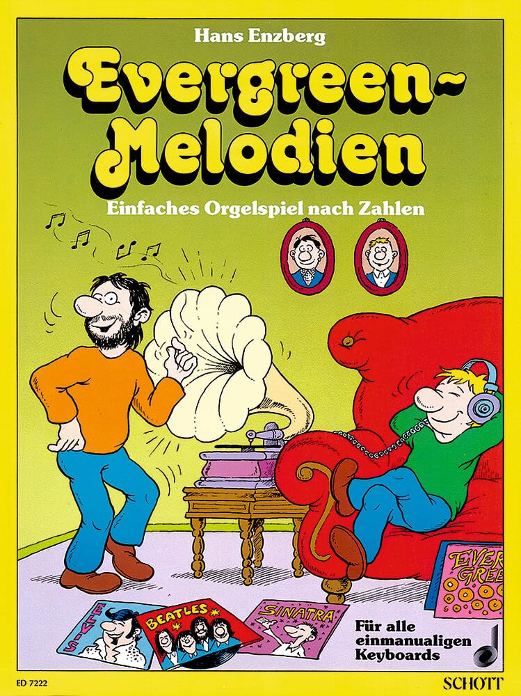 Evergreen-Melodien: Einfaches Orgelspiel nach Zahlen. E-Orgel. Sheet Music