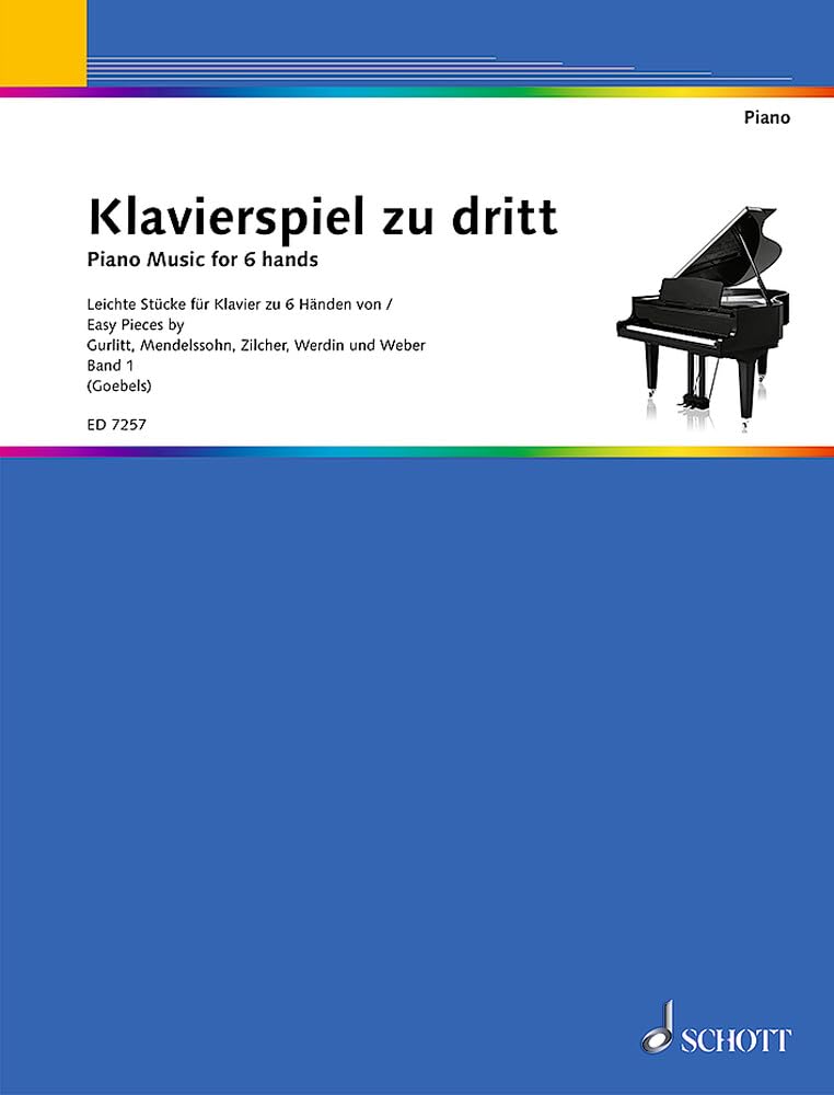 Klavierspiel zu dritt: Musik für Klavier zu 6 Händen. Band 1. Klavier 6-händig. Sheet Music