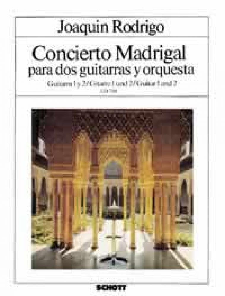 Concierto Madrigal: 2 Gitarren und Orchester. Solostimme. Sheet Music