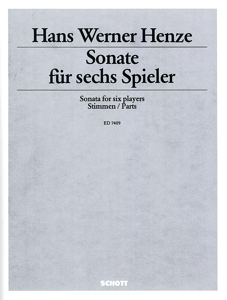 Sonate für sechs Spieler: Ensemble. Stimmensatz. Sheet Music