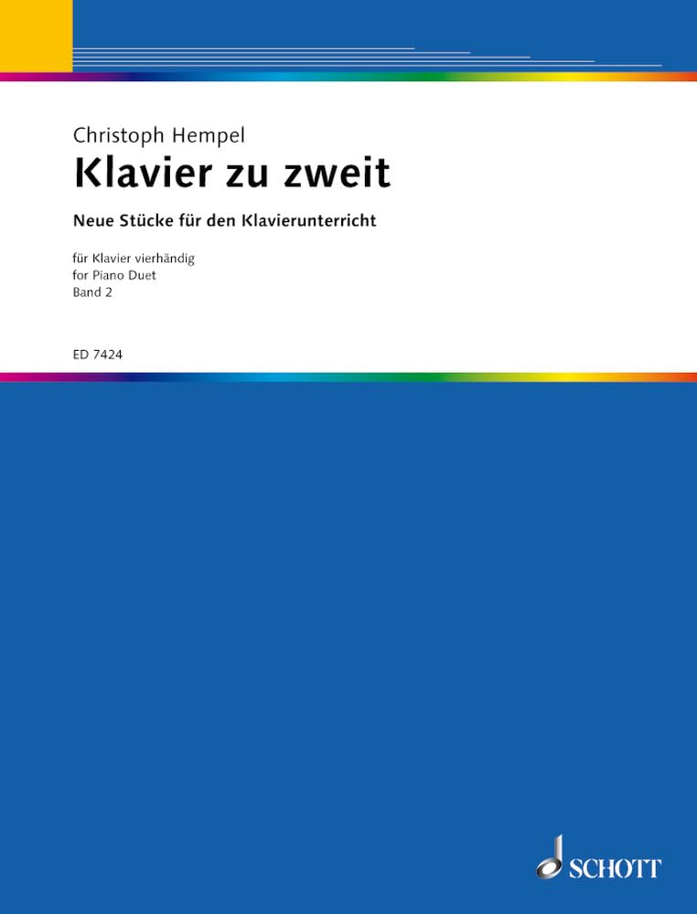 Klavier zu zweit: Neue vierhändige Stücke für den Klavierunterricht. piano (4 hands). book