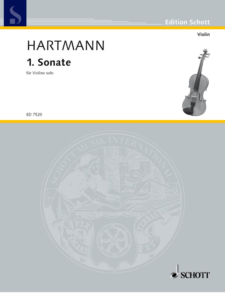 1. Sonate: "An schöne Stunden denk ich immer". Violine. (Edition Schott) Sheet Music