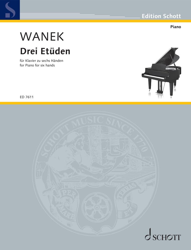 Drei Etüden: Klavier 6-händig. Sheet Music