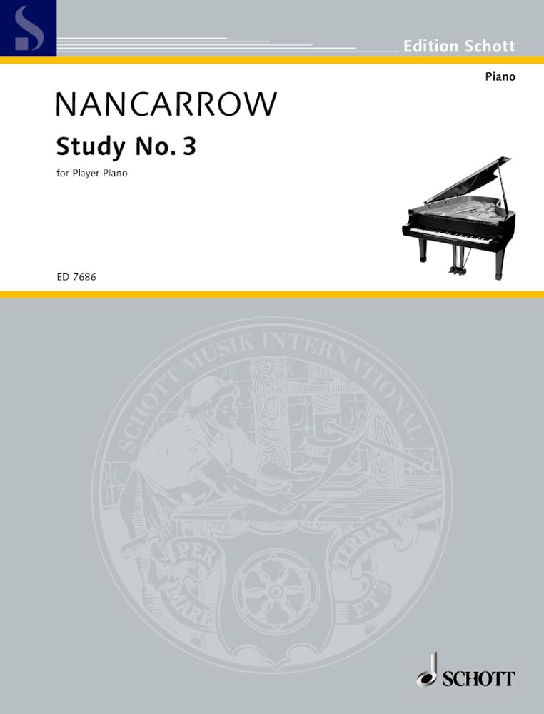 Studies for Player Piano: Study Nr. 3. Vol. 4. mechanisches Klavier. (Edition Schott) Sheet Music