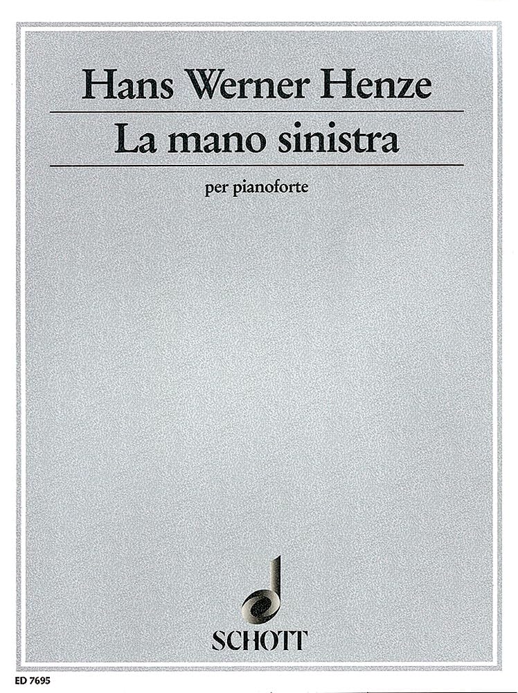 La mano sinistra: Piece for Leon. Klavier linke Hand. Sheet Music