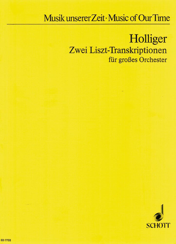 Two Liszt Transcriptions: large orchestra. Partition d'étude. book