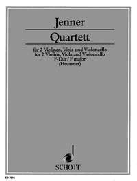 Quartett F-Dur: Streichquartett. Partitur und Stimmen. Sheet Music