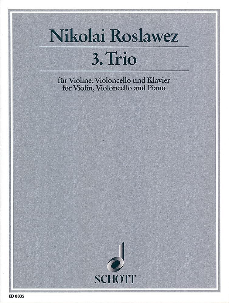 3. Trio: piano trio. Partition et parties. book