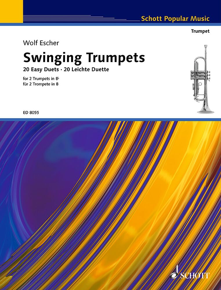 Swinging Trumpets: 20 leichte Duette. 2 Trompeten; Klavier ad libitum. Sheet Music