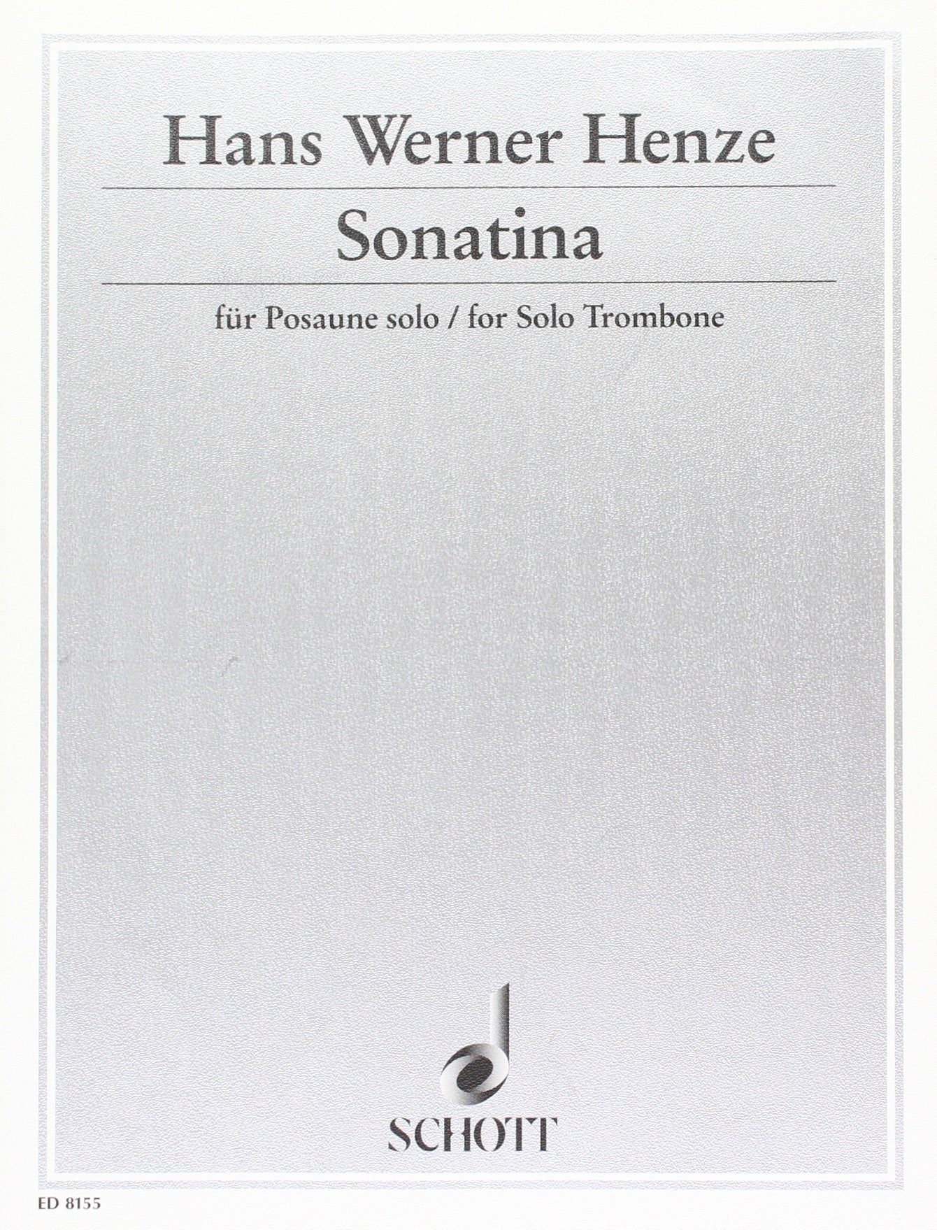 Sonatina: für Posaune solo. Posaune. Sheet Music