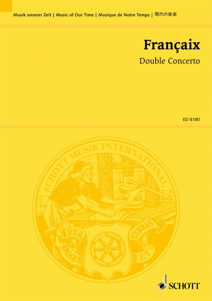Double Concerto: pour flûte, clarinette et orchestre. flute, clarinet and orchestra. Partition d'étude. book