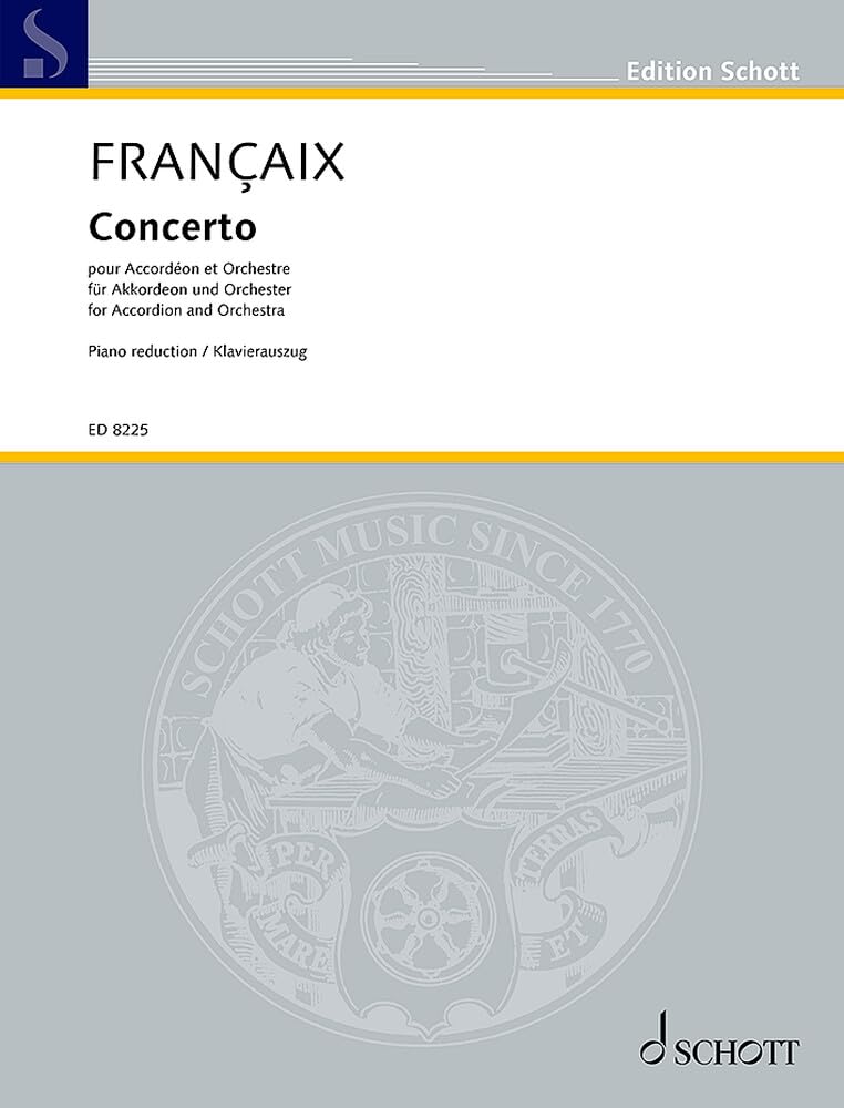 Concerto: für Akkordeon und Orchester. Akkordeon und Sinfonieorchester. Klavierauszug mit Solostimme. Sheet Music