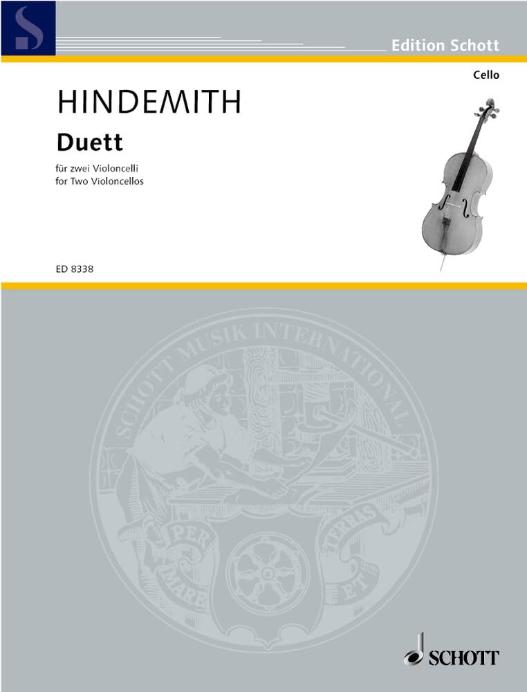 Duett: für zwei Violoncelli. 2 Violoncelli. Spielpartitur. (Edition Schott) Sheet Music