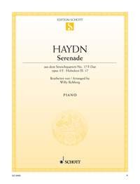 Serenade: from the String Quartet F major. op. 3/5. Hob. III:17. piano. Sheet Music