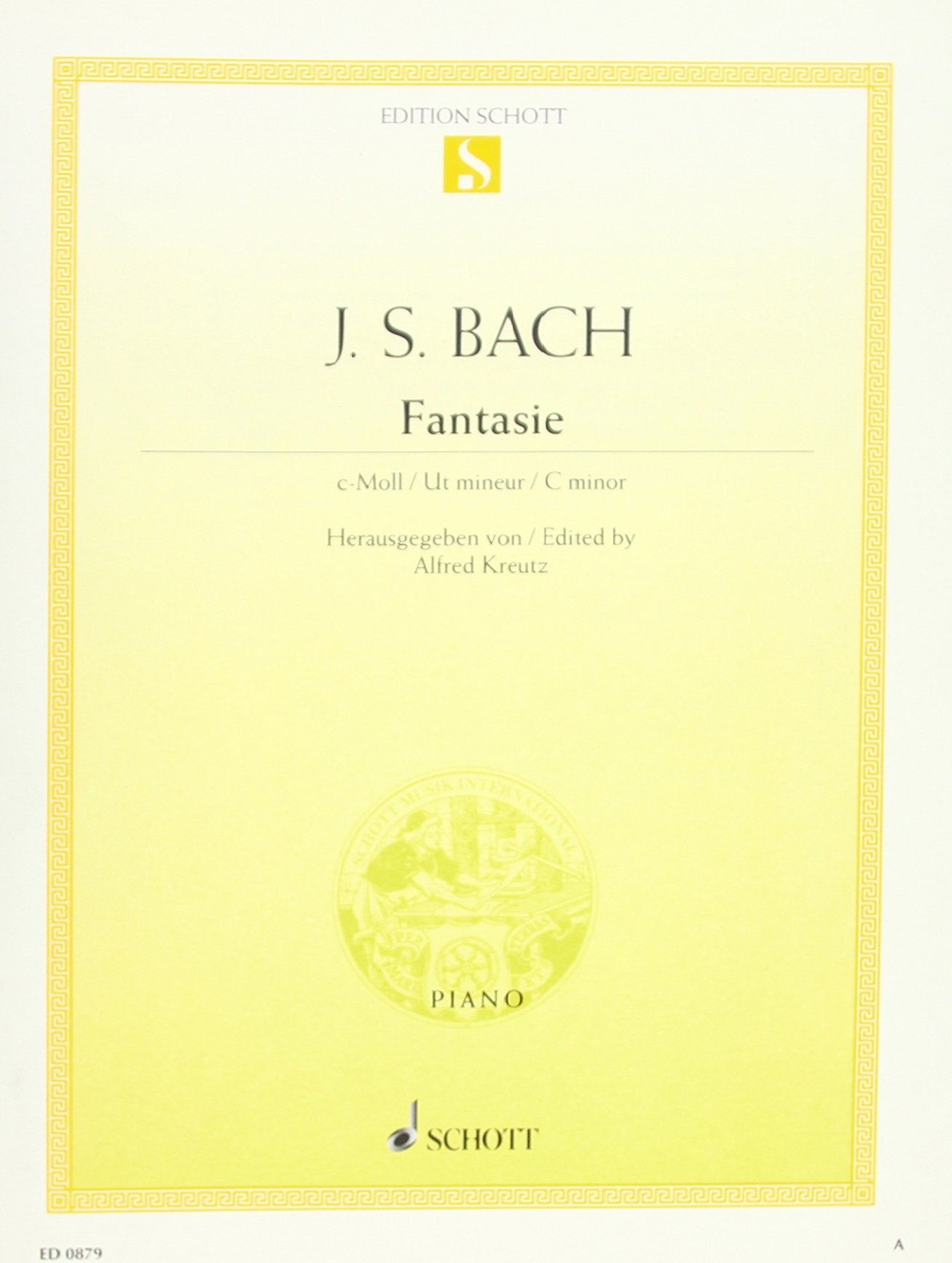 Fantasy C minor: BWV 906,1. piano. Sheet Music