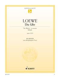 Die Uhr: "Ich trage, wo ich gehe". op. 123/3. Piano with lyrics. Sheet Music