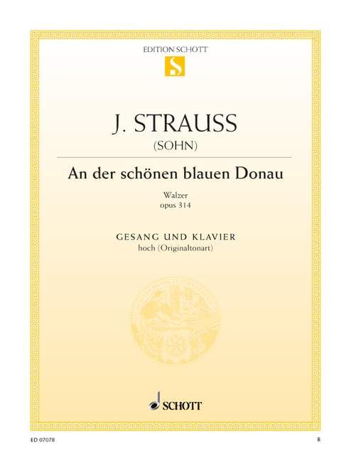 Le beau danube bleu: Waltz. op. 314. Coloratura soprano and Piano. soprano colorature. Sheet Music