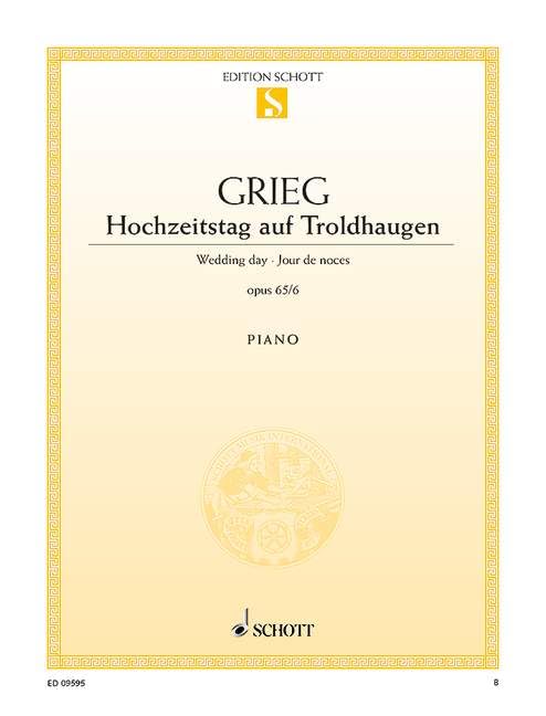 Lyrische Stücke VIII: Jour de noces. op. 65/6. piano. Sheet Music