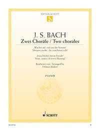 Two Chorales: "Awake, calls the voice to us" / "Jesu Joy Of Man's Desiring". BWV 140 and 147. piano. Sheet Music