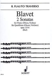 2 Sonatas: op. 1/5 + 6. 2 flutes (oboes, violins). Sheet Music