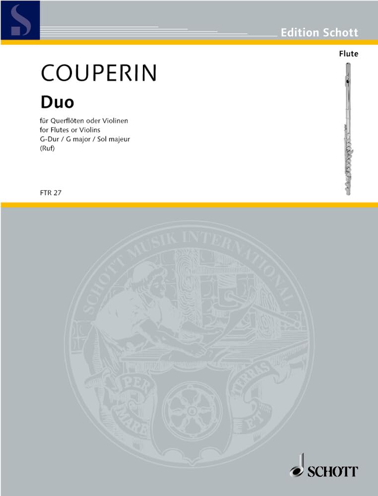 Duo G-Dur: 2 Flöten (Violinen). Spielpartitur. (Edition Schott) Sheet Music