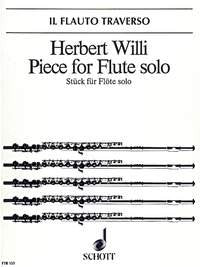Stück: für Flöte solo. Flöte. (Il Flauto traverso) Sheet Music