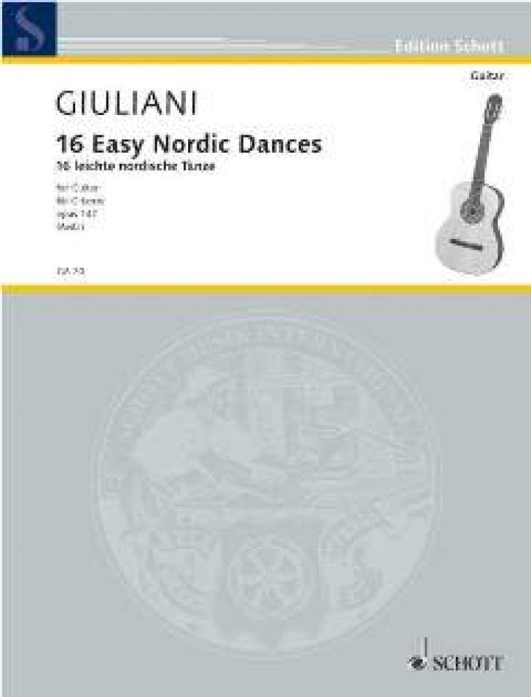16 Easy Nordic Dances: op. 147. Guitar. Sheet Music