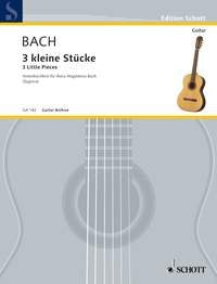 3 little Pieces: from the Second "Music book of Anna Magadalena Bach". guitar. Sheet Music