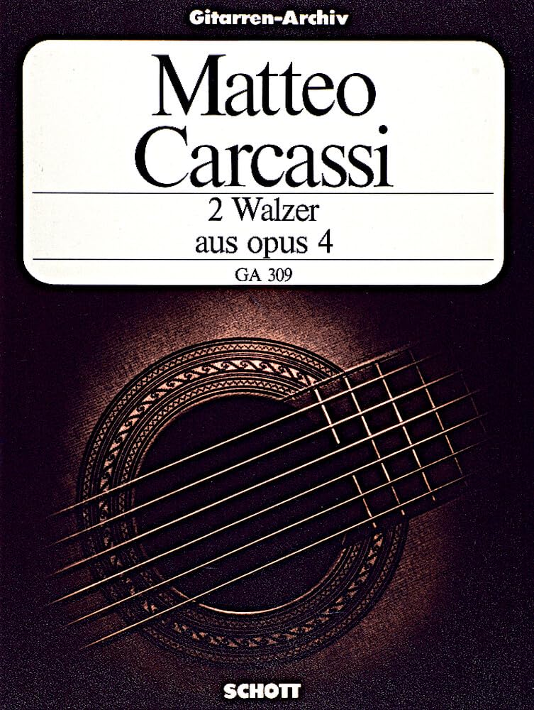 Zwei Walzer: op. 4. Gitarre. (Gitarren-Archiv) Sheet Music