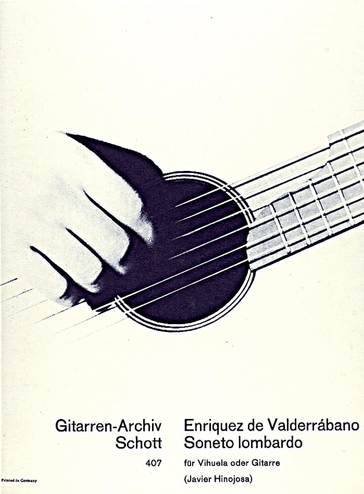 Soneto lombardo a manera de danza: Vihuela oder Gitarre. (Gitarren-Archiv) Sheet Music