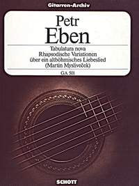 Tabulatura nova: Rhapsodische Variationen über ein altböhmisches Liebeslied. Gitarre. (Gitarren-Archiv) Sheet Music