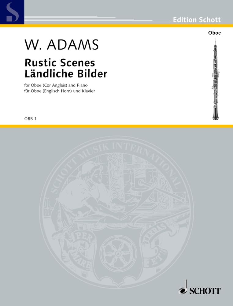 Ländliche Bilder: Oboe (Englischhorn) und Klavier. (Edition Schott) Sheet Music