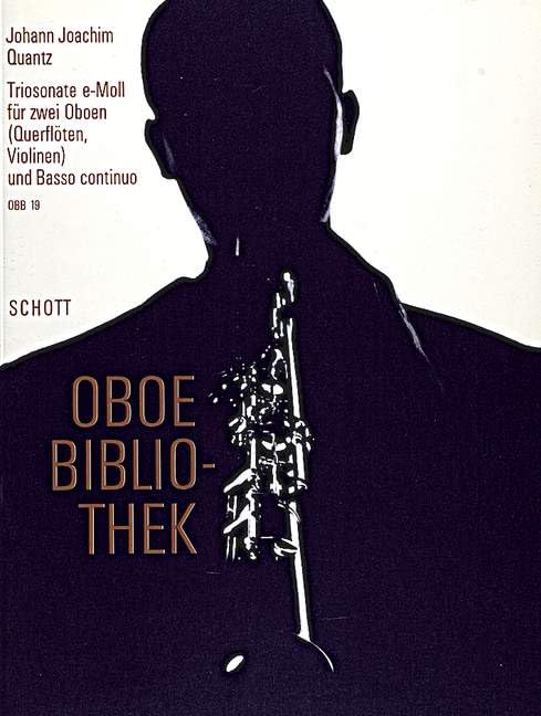 Triosonata E minor: 2 oboes (flutes, violins) and basso continuo. Sheet Music