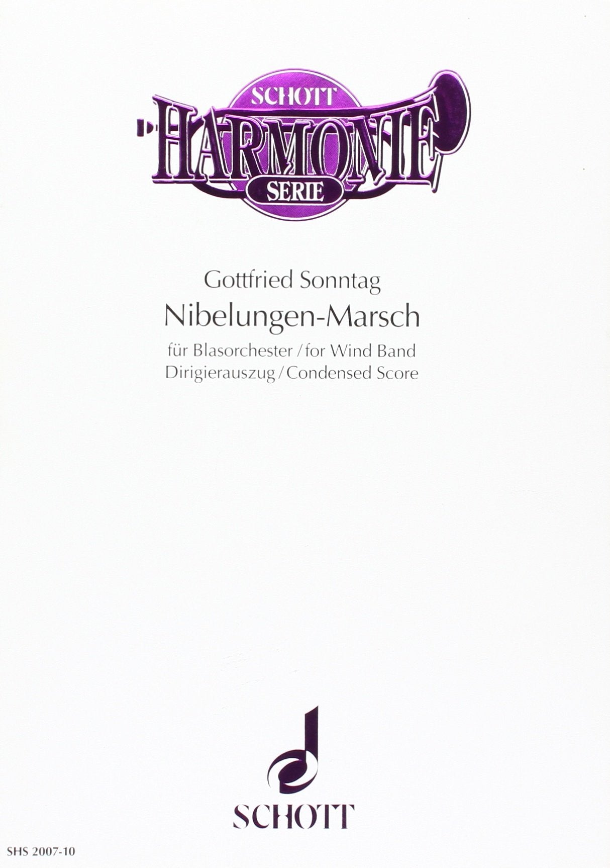 Nibelungen-March: on motifs from Richard Wagner's "Ring des Nibelungen". wind band. Réduction conducteur. Sheet Music