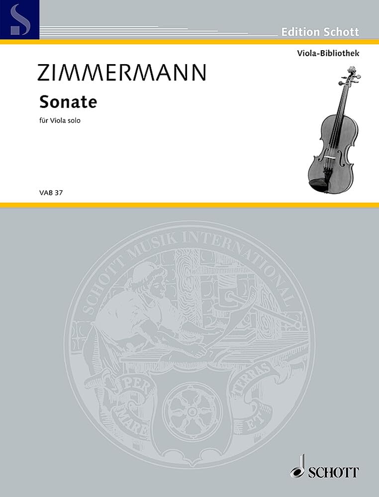 Sonate: für Viola solo. Viola. (Edition Schott) Sheet Music