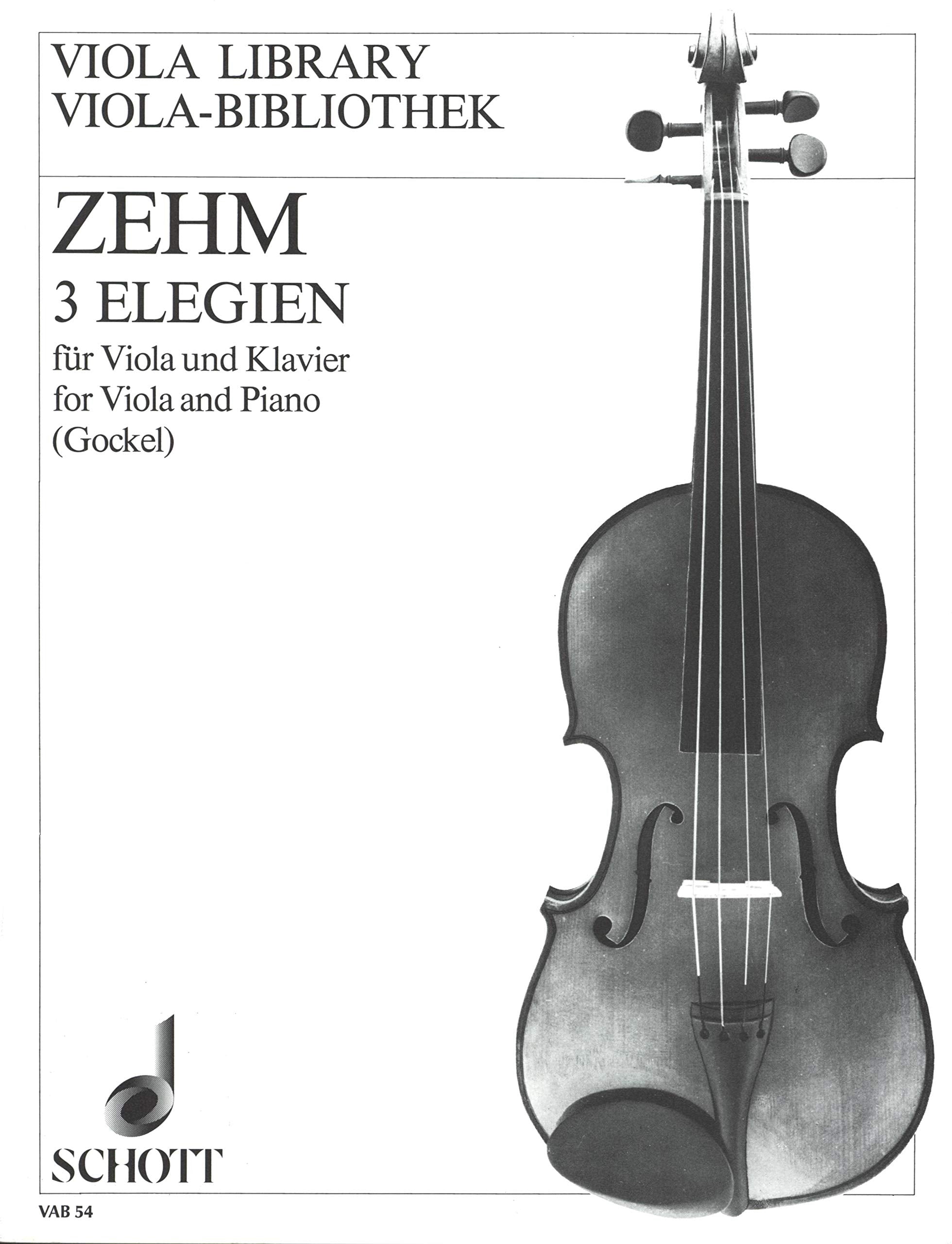 3 Elegien: Viola und Klavier. (Viola-Bibliothek) Sheet Music