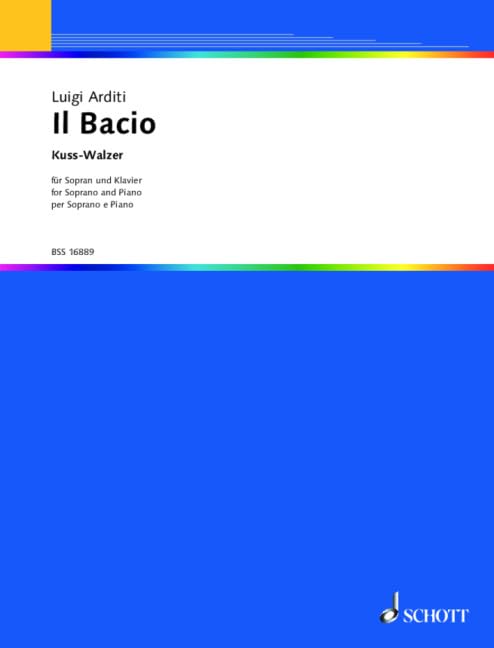 Il Bacio - Der Kuss: Singstimme und Klavier. hoch. Sheet Music
