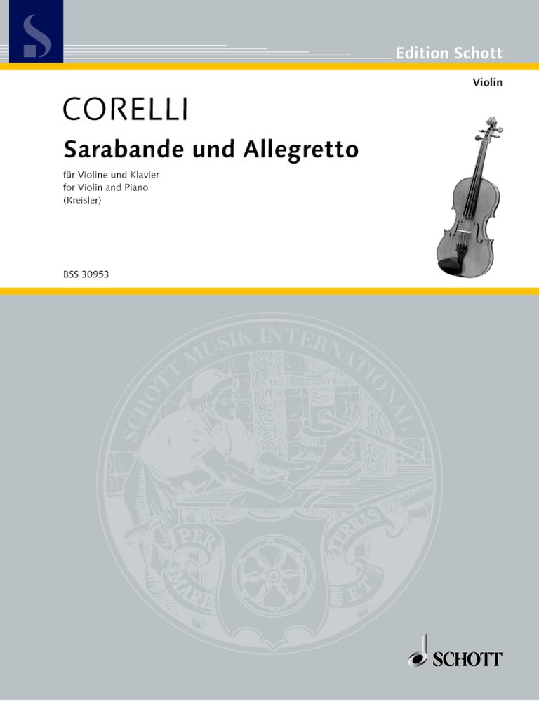 Sarabande and Allegretto: No. 5. violin and piano. book