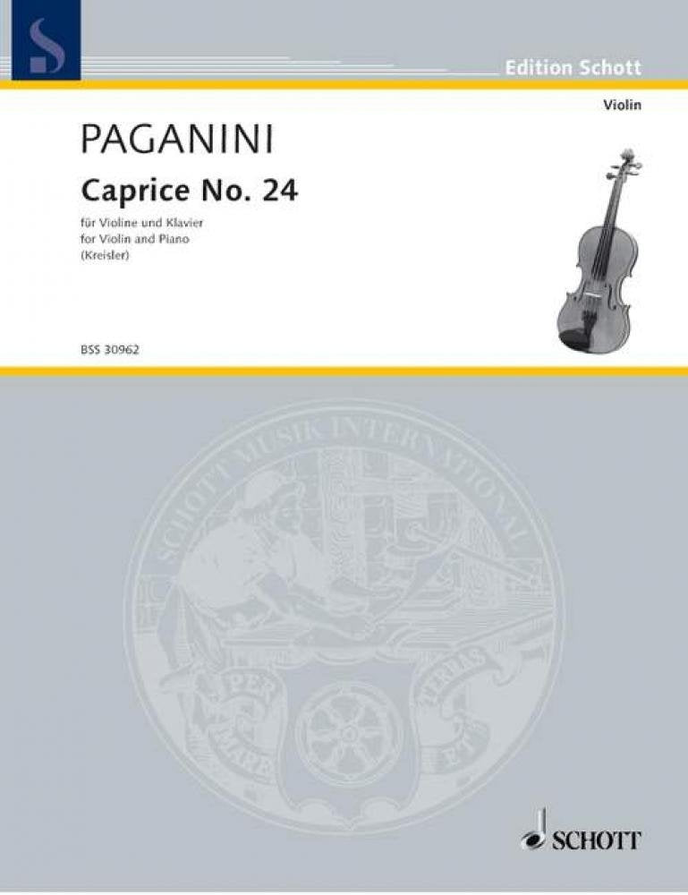 Caprice No. 24 A Minor: No. 14. violin and piano. Sheet Music