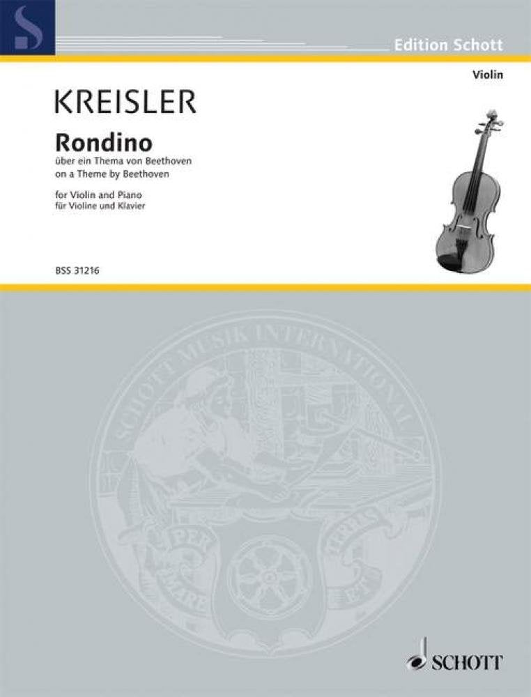 Rondino: on the theme by Beethoven. No. 1. violin and piano. Sheet Music