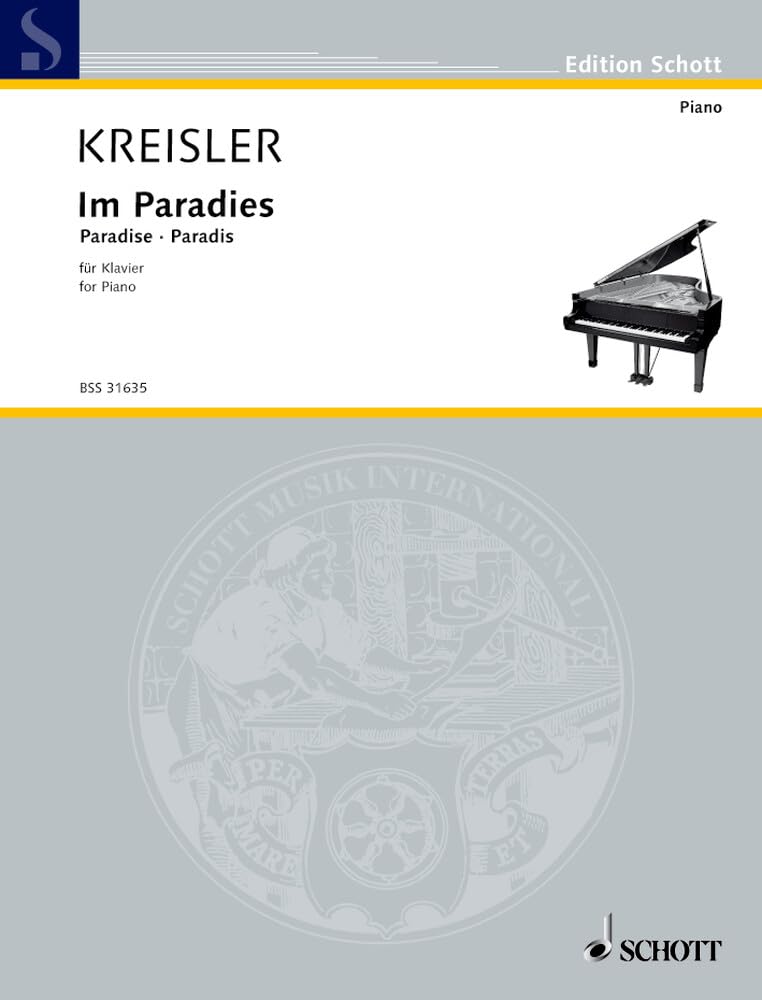 Im Paradies: Wiener Volkslied. Klavier. (Edition Schott) Sheet Music