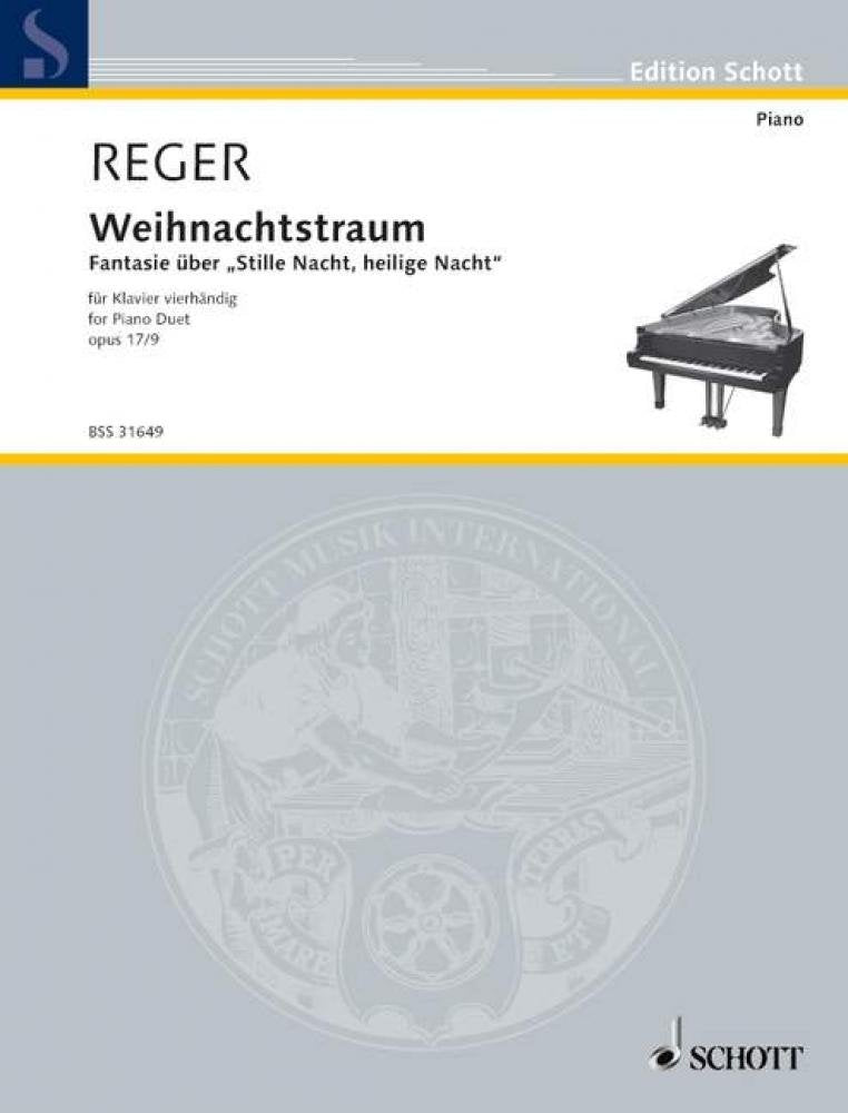 Christmas Dream: Fantasy of "Silent Night, holy Night". op. 17/9. piano (4 hands). Sheet Music
