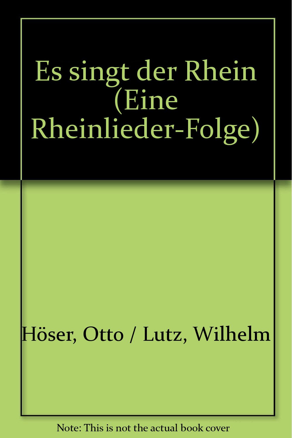 ES SINGT DER RHEIN Sheet Music
