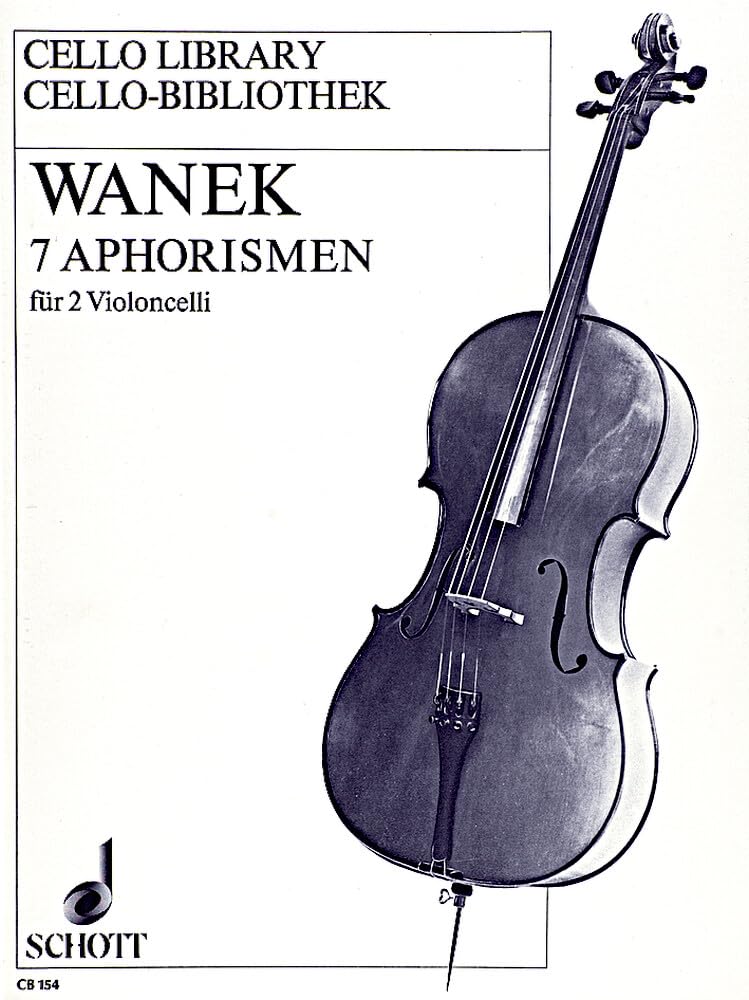 7 Aphorismen: 2 Violoncelli. Spielpartitur. (Cello-Bibliothek) Sheet Music