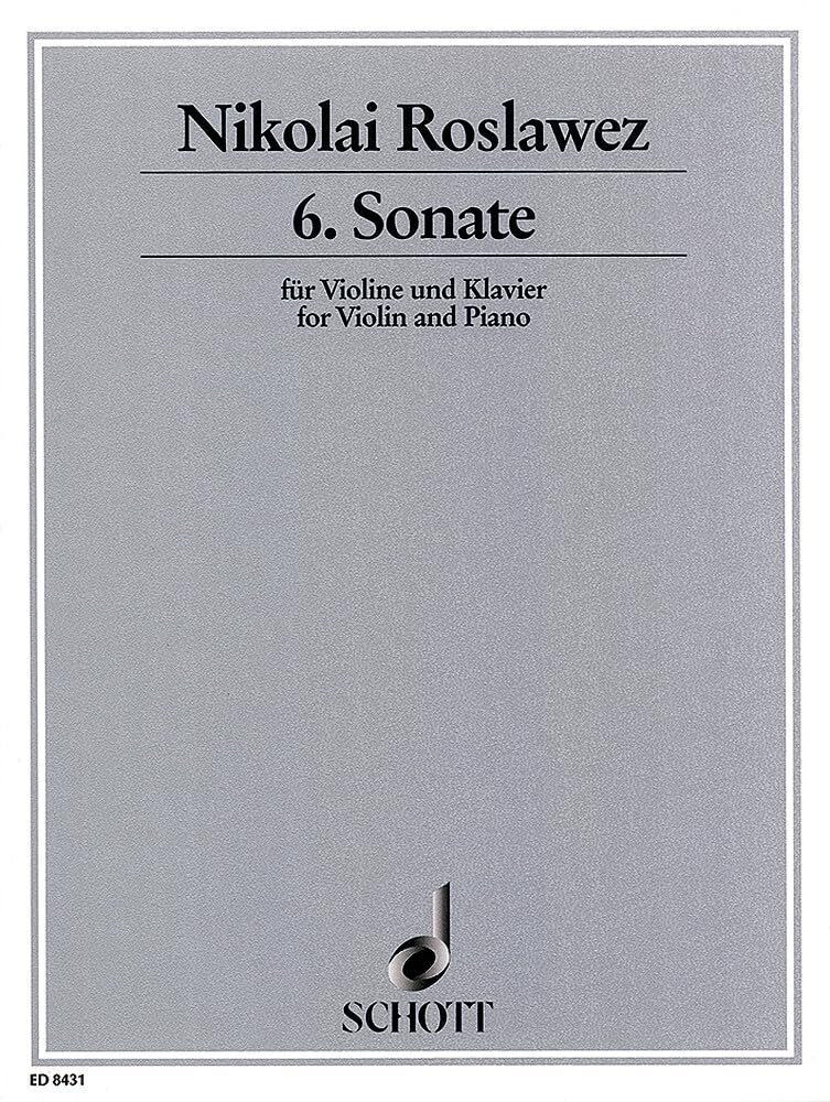 6. Sonate: Erstausgabe. Violine und Klavier. Sheet Music